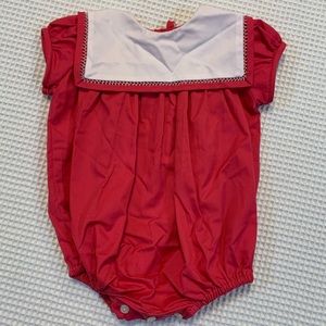 Proper Peony Dark Pink Bubble Dress 6m.